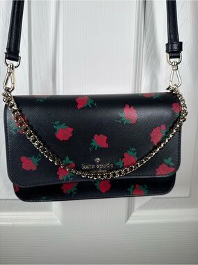 kate spade Madison Rose Toss Crossbody with Chain Detail
